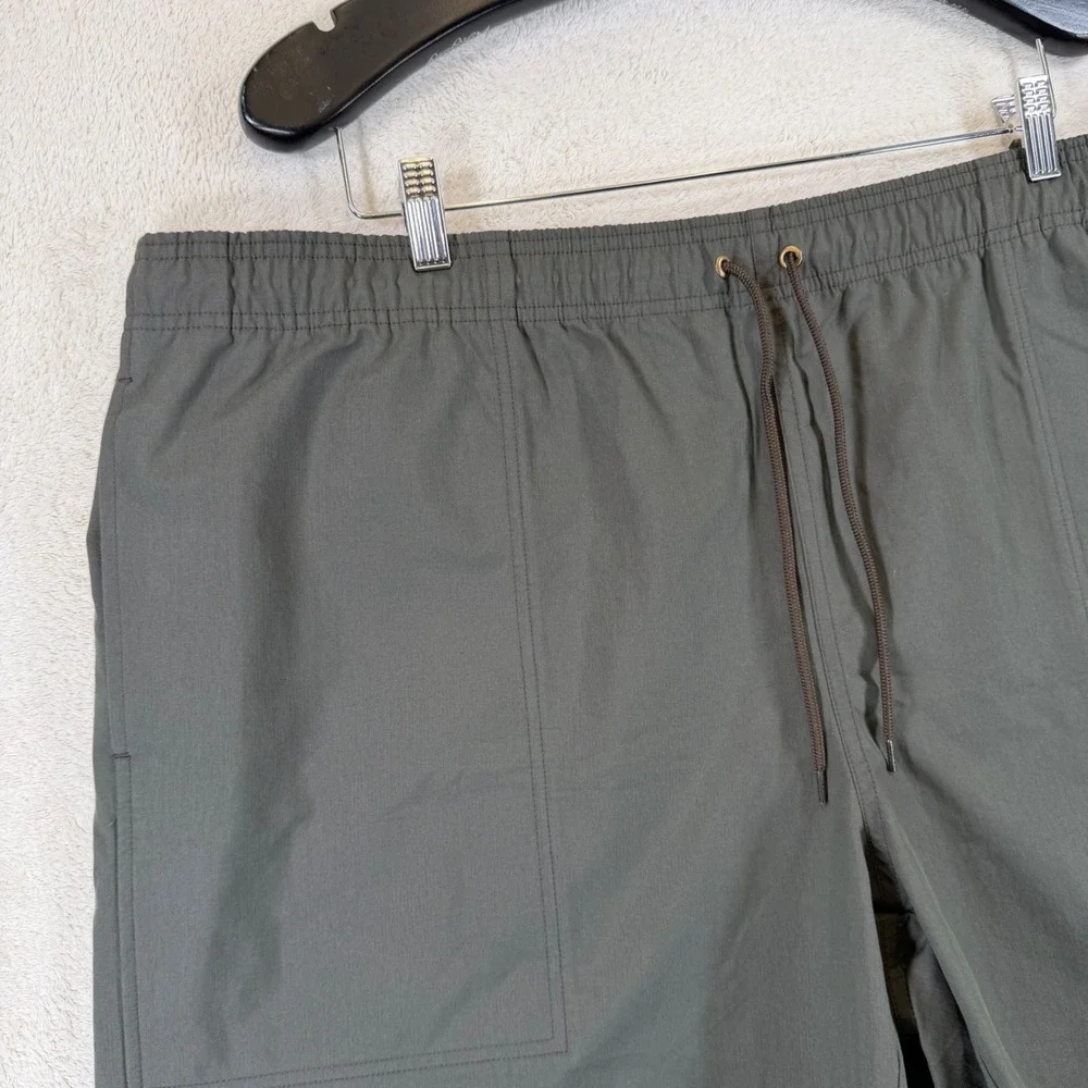 Filson Men's XXL Charcoal Cotton Nylon Outdoor Hiking Shorts Drawstring Fishing